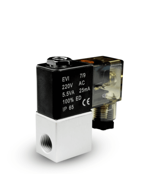 Válvula Solenoide Neumática 2V08 de 1/4" 220v