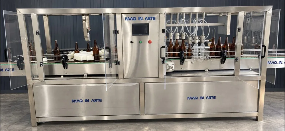 Monoblock isobárico Maq in Arte con llenado y tapado integrados